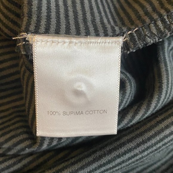 Cremieux Supima Cotton Green Striped Polo, XL - Picture 4 of 5